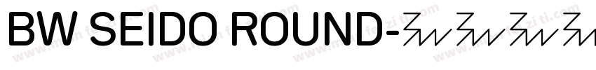 BW SEIDO ROUND字体转换